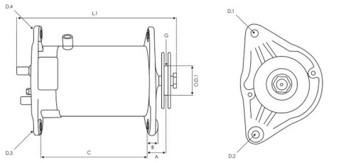 Nowy rozrusznik traktorki JOHN DEERE LT150 [15H.P.] LT160  [16H.P.]  